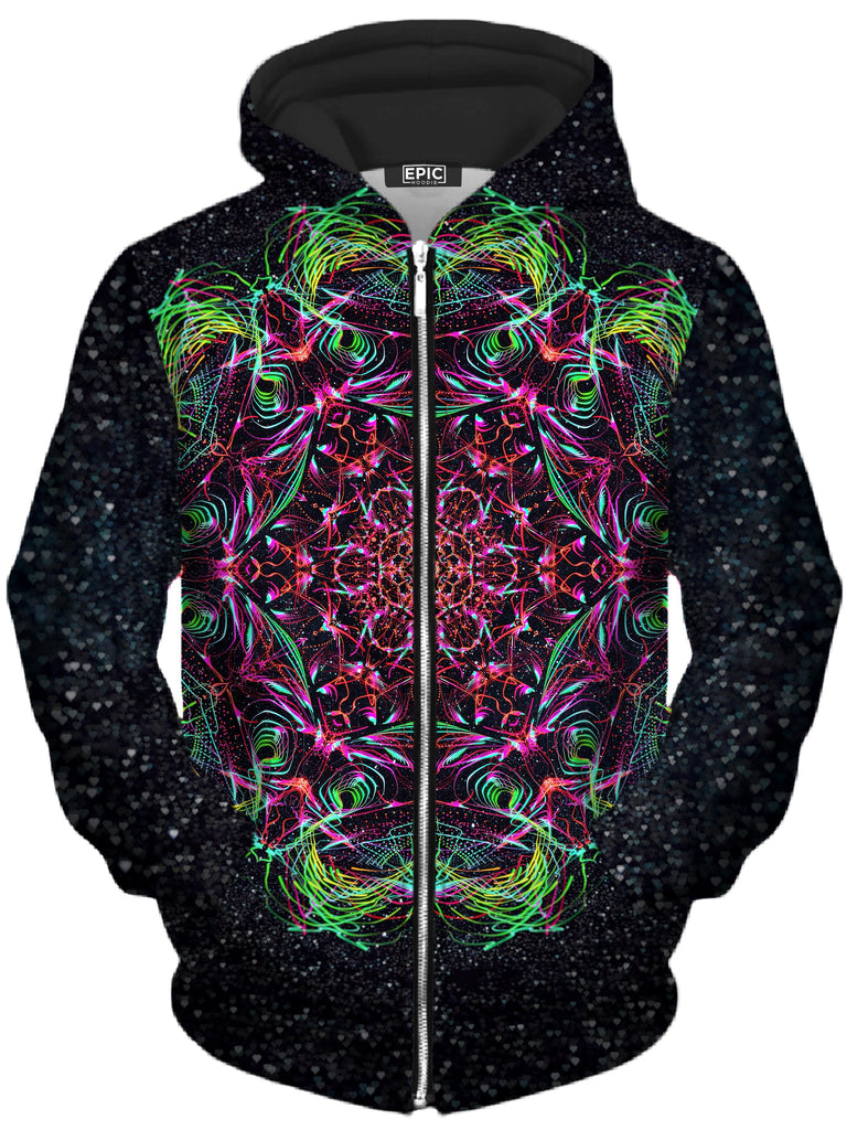 Art Designs Works - Galactic Portal Unisex Zip-Up Hoodie
