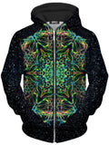 Green Prism Unisex Zip-Up Hoodie Art Designs Works Epic Hoodie