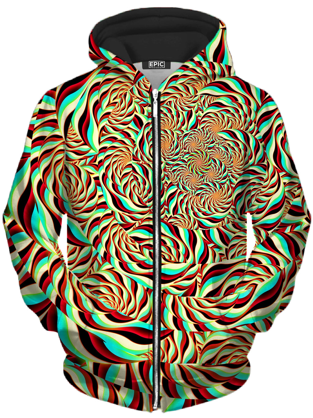 Horizon Trippy Unisex Zip-Up Hoodie Art Designs Works Epic Hoodie