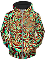 Horizon Trippy Unisex Zip-Up Hoodie Art Designs Works Epic Hoodie
