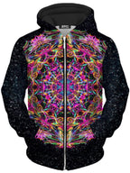 Pastel Warp Unisex Zip-Up Hoodie Art Designs Works Epic Hoodie