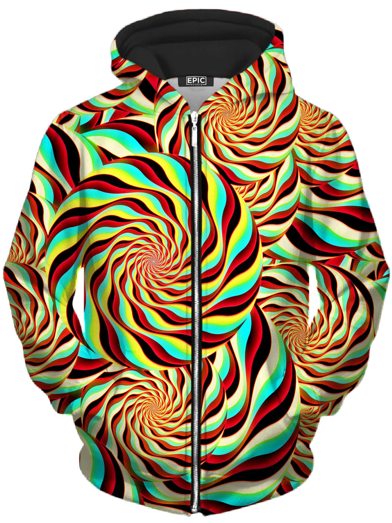 Art Designs Works - Pineal Swirl Unisex Zip-Up Hoodie