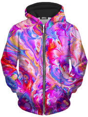 Plasma Flow Unisex Zip-Up Hoodie