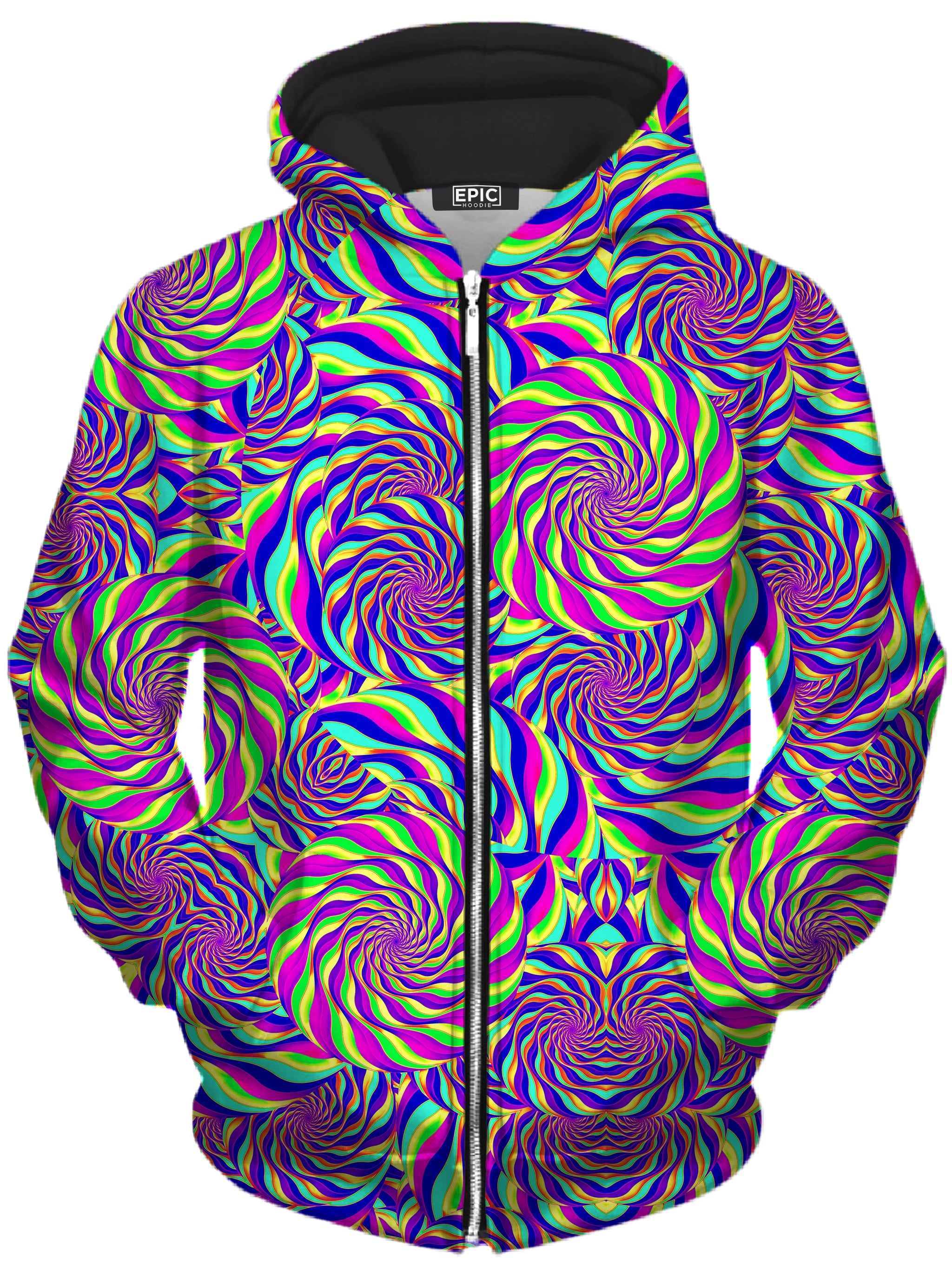 Spinzone Unisex Zip-Up Hoodie Art Designs Works Epic Hoodie