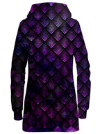 Galactic Dragon Scale Purple Hoodie Dress Noctum X Truth Epic Hoodie