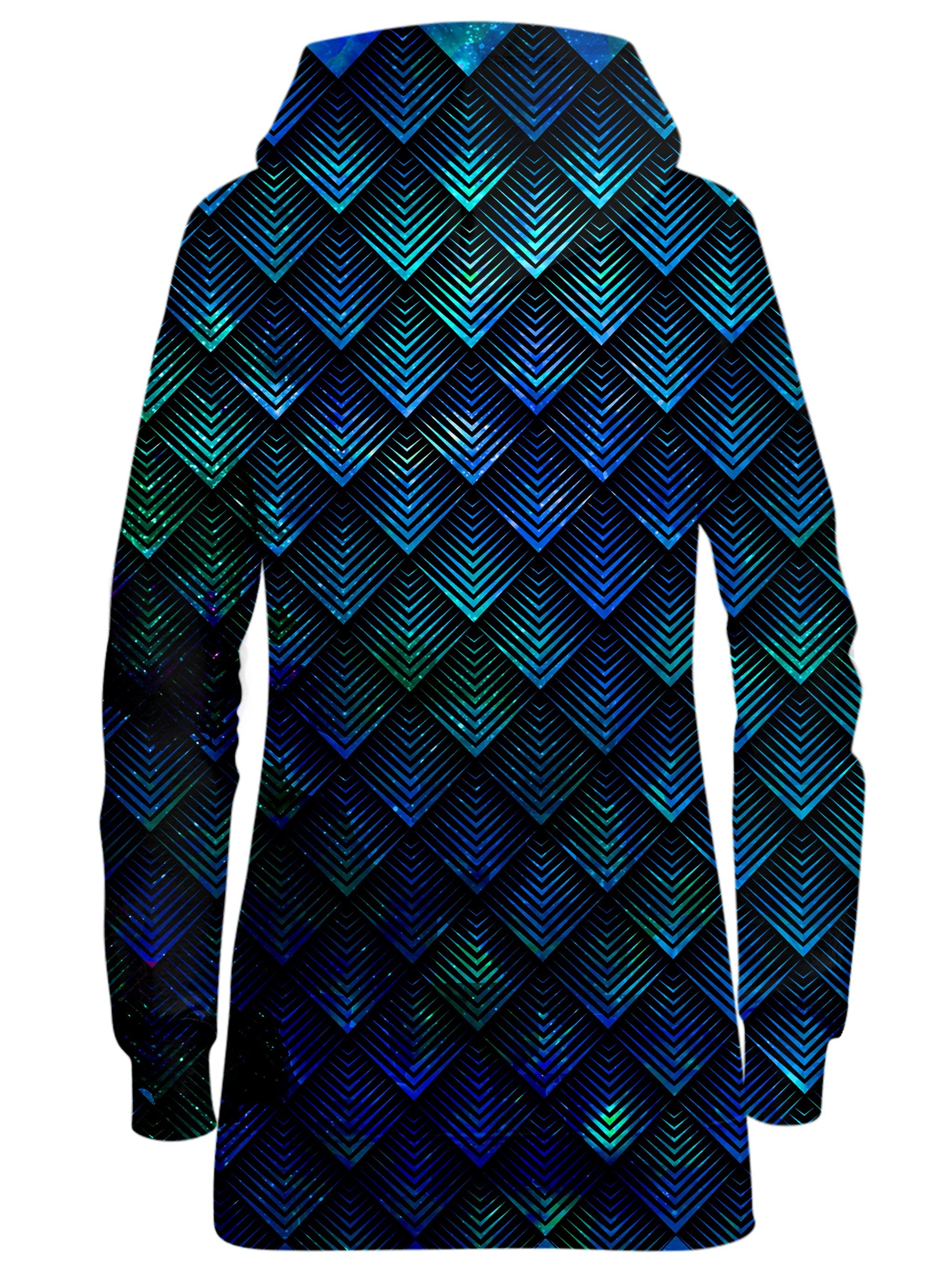 Galactic Dragon Scale Teal Hoodie Dress Noctum X Truth Epic Hoodie
