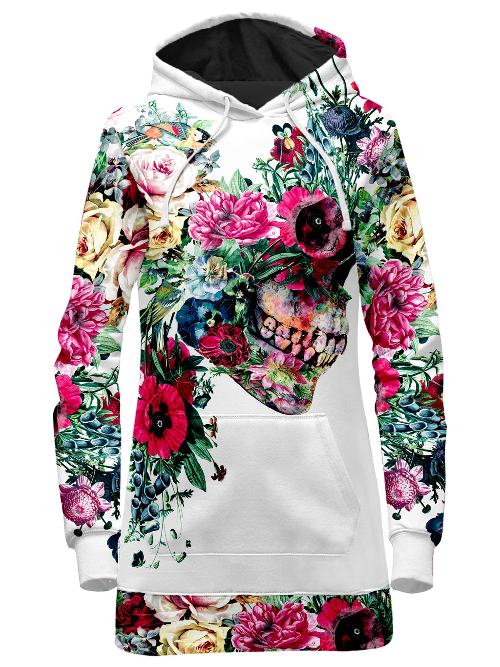 Floral Dorian Hoodie Dress Riza Peker Epic Hoodie