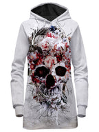 Floral Skull Hoodie Dress Riza Peker Epic Hoodie