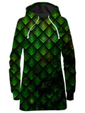 Galactic Dragon Scale Green Hoodie Dress Noctum X Truth Epic Hoodie