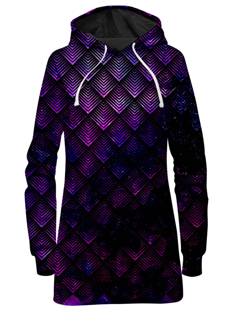 Noctum X Truth - Galactic Dragon Scale Purple Hoodie Dress