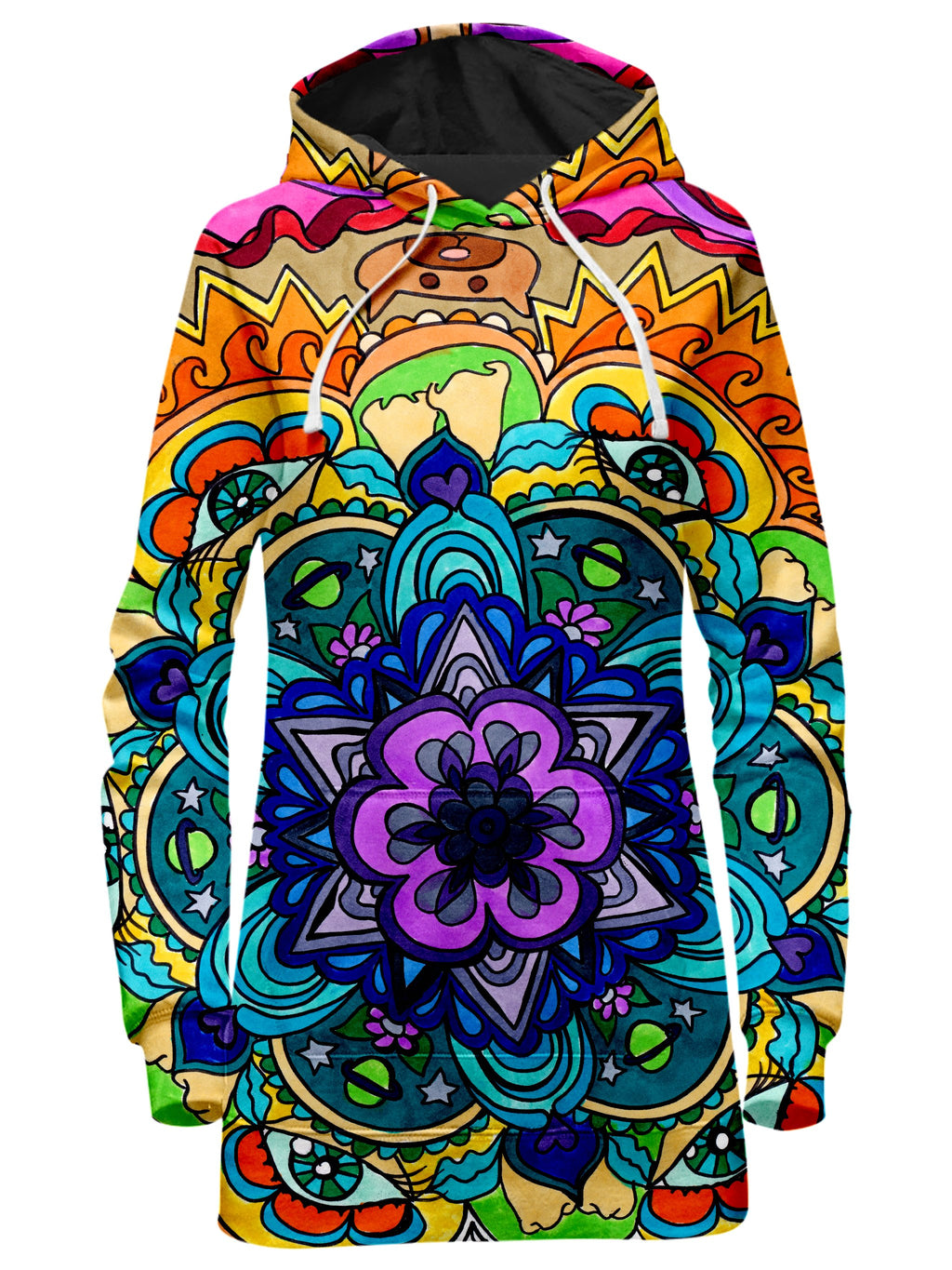 Microcosm Mandala Hoodie Dress, Rachel Rosenkoetter, T6 - Epic Hoodie