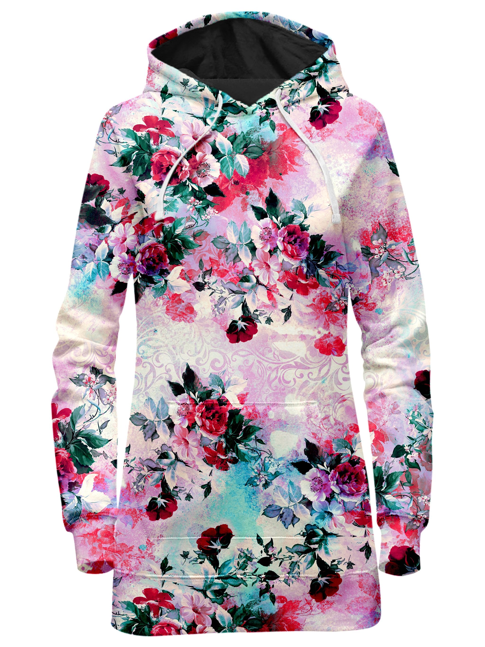 Pink Floral Hoodie Dress Riza Peker Epic Hoodie