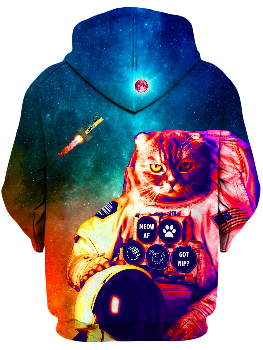 Catstronaut Unisex Zip-Up Hoodie, Noctum X Truth, T6 - Epic Hoodie