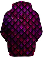 Galactic Dragon Scale Pink Unisex Hoodie Noctum X Truth Epic Hoodie