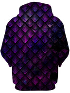 Galactic Dragon Scale Purple Unisex Hoodie Noctum X Truth Epic Hoodie