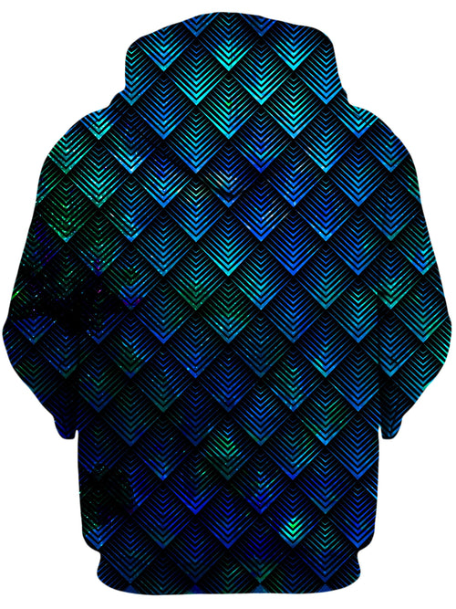 Galactic Dragon Scale Teal Unisex Hoodie Noctum X Truth Epic Hoodie