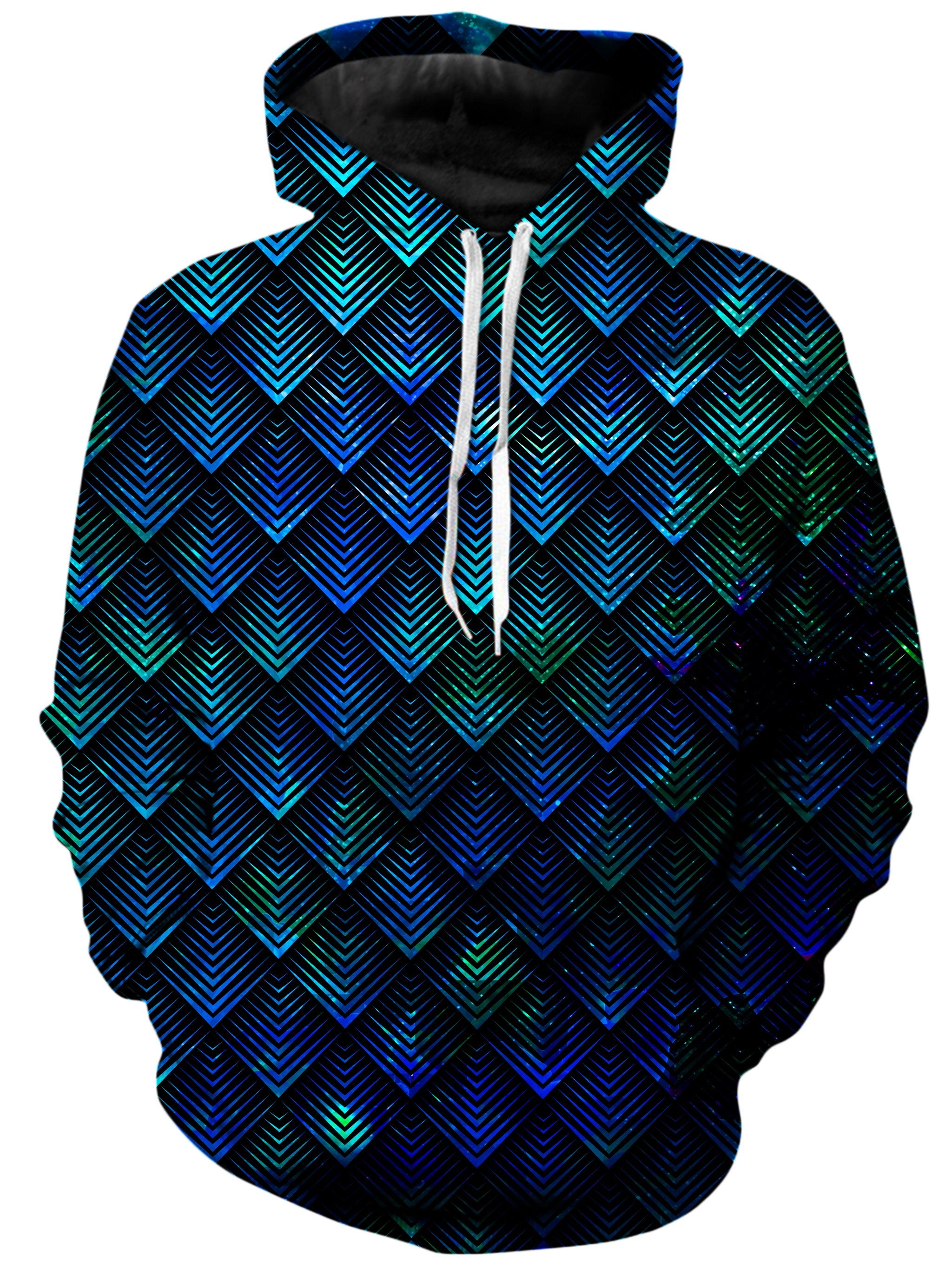 Galactic Dragon Scale Teal Unisex Hoodie Noctum X Truth Epic Hoodie