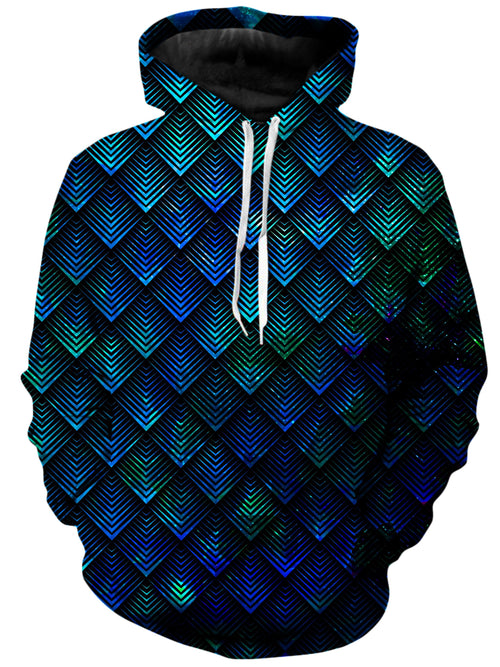 Galactic Dragon Scale Teal Unisex Hoodie Noctum X Truth Epic Hoodie
