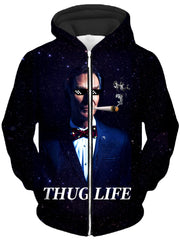 Bill Hye Thug Life Unisex Zip-Up Hoodie, Noctum X Truth, T6 - Epic Hoodie