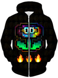 Flower Power Unisex Zip-Up Hoodie Noctum X Truth Epic Hoodie