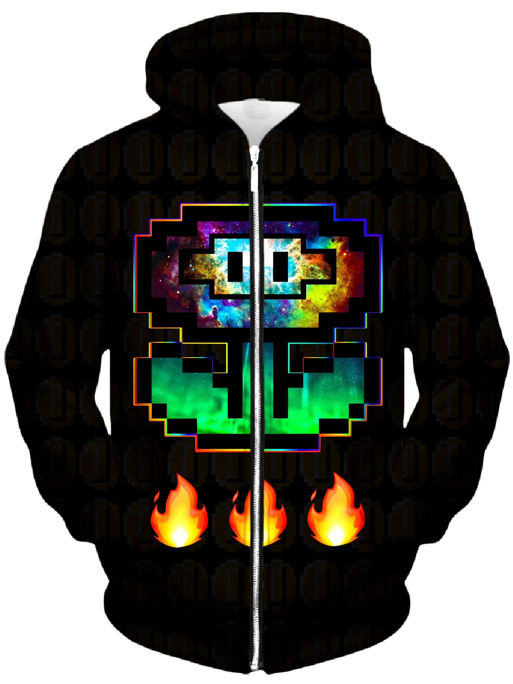 Flower Power Unisex Zip-Up Hoodie Noctum X Truth Epic Hoodie