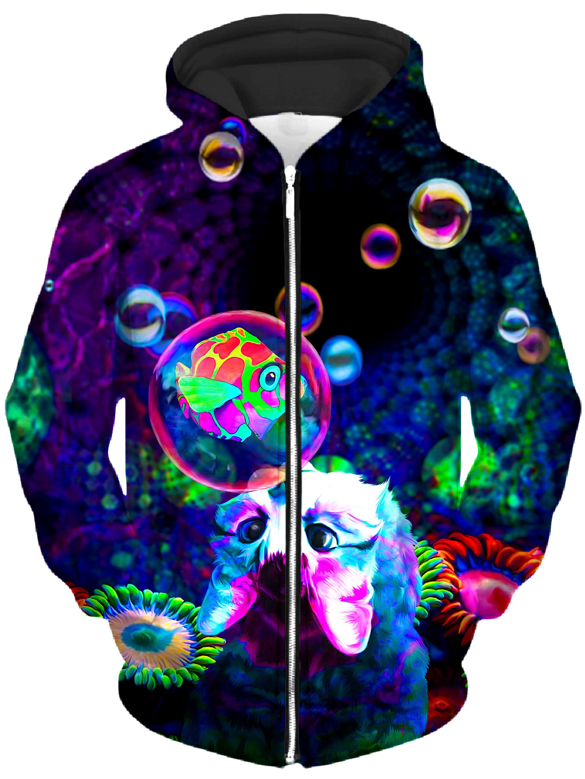 Upside Down Unisex Zip-Up Hoodie, Heather McNeil, T6 - Epic Hoodie