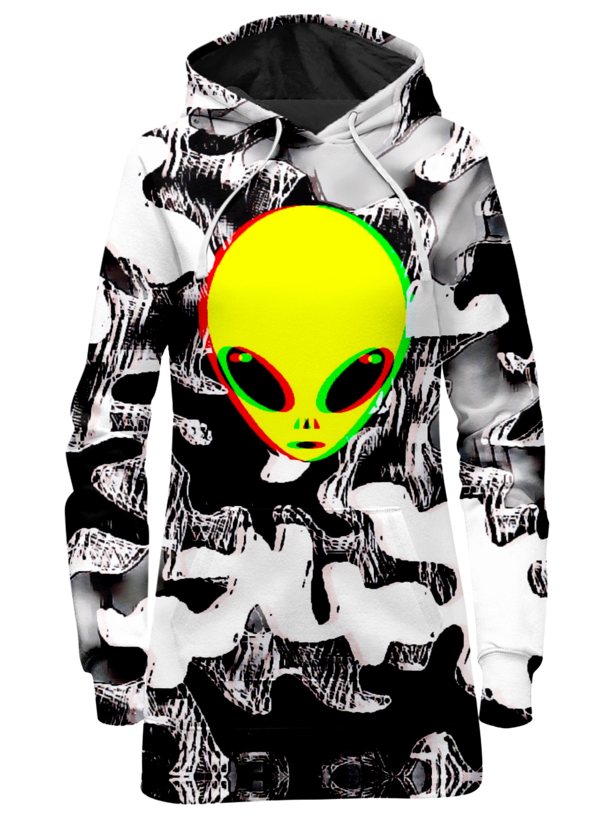 Trippy Alien Hoodie Dress Big Tex Funkadelic Epic Hoodie