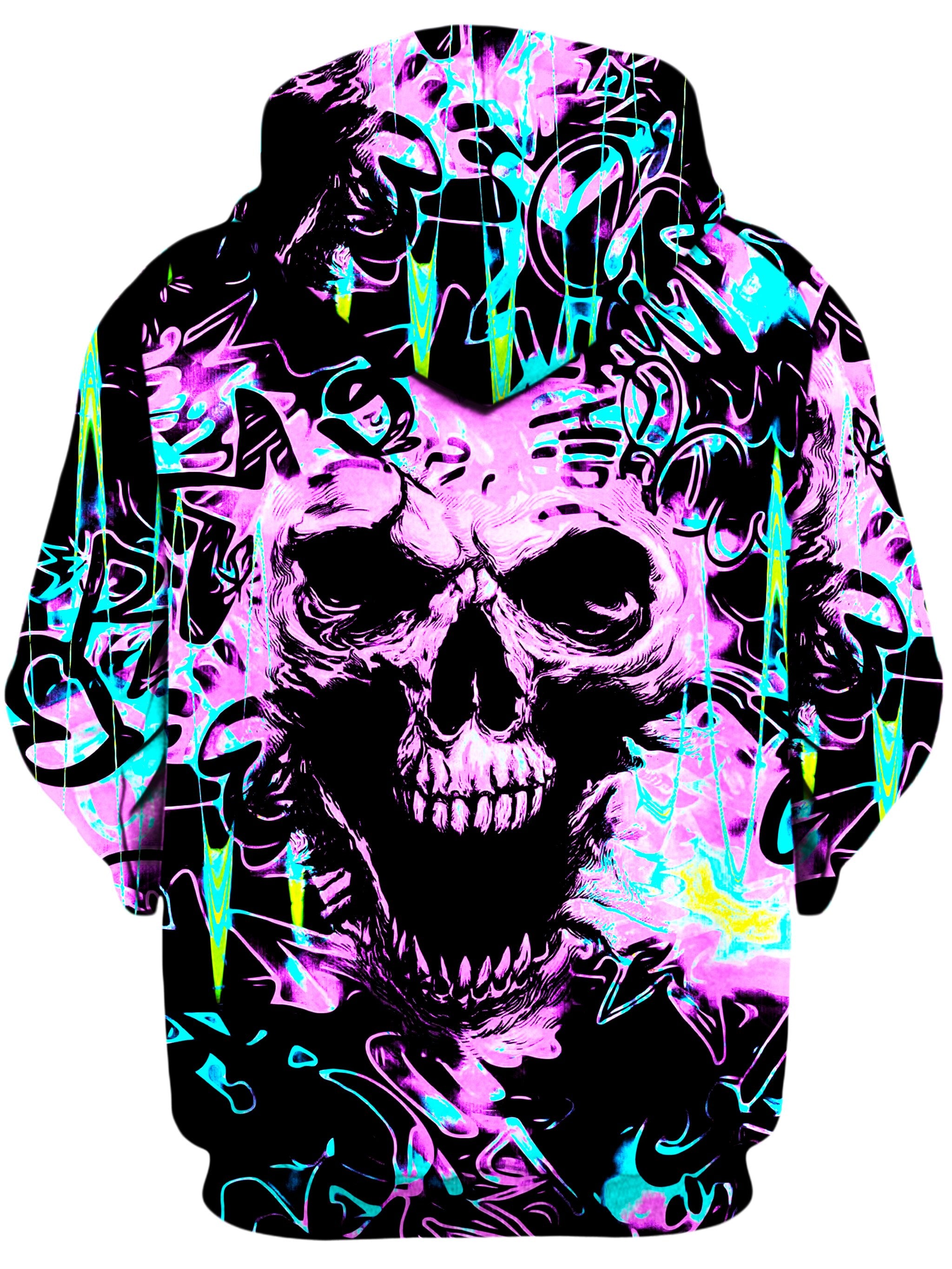 Skull Graffiti Unisex Zip-Up Hoodie Big Tex Funkadelic Epic Hoodie