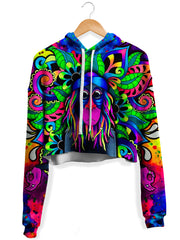 Peace Rafiki Fleece Crop Hoodie