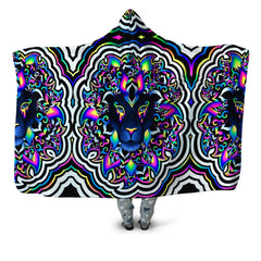 Electric Lion Hooded Blanket