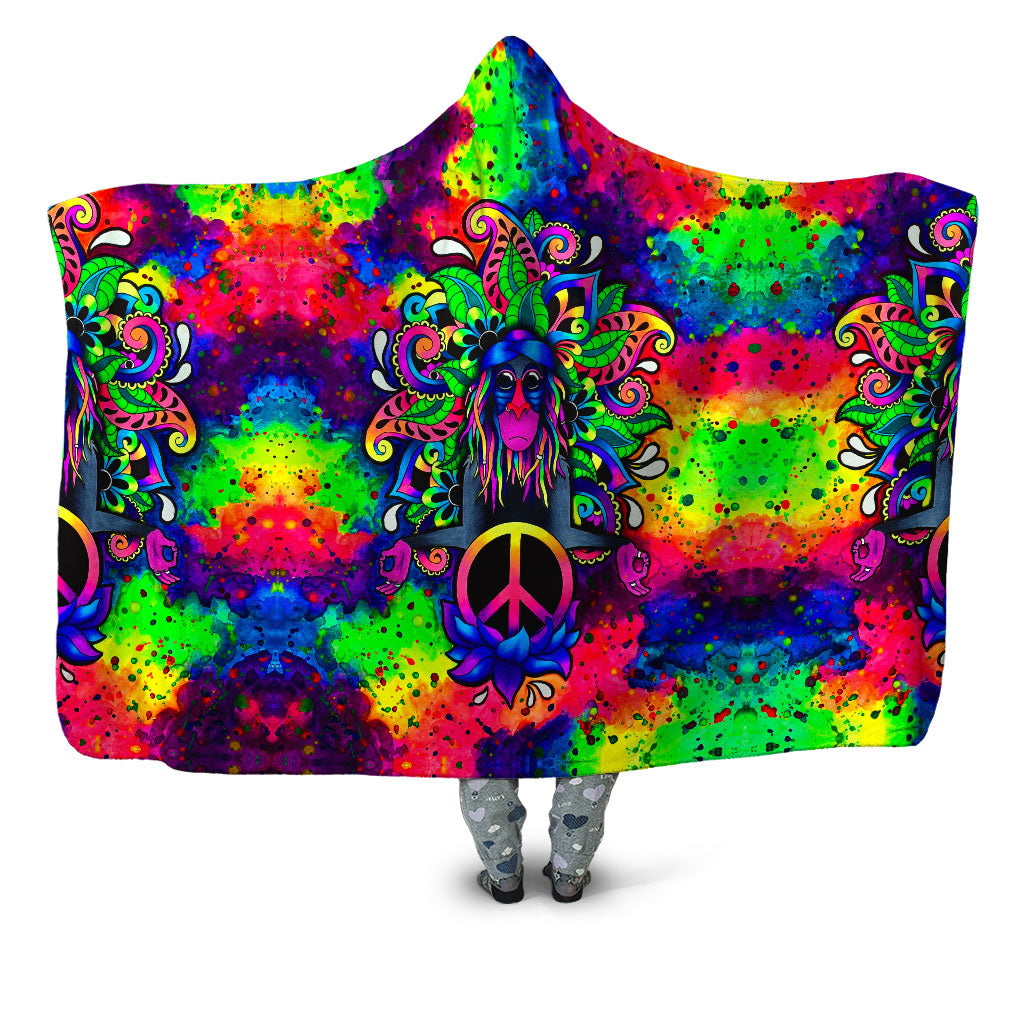 BrizBazaar - Peace Rafiki Hooded Blanket