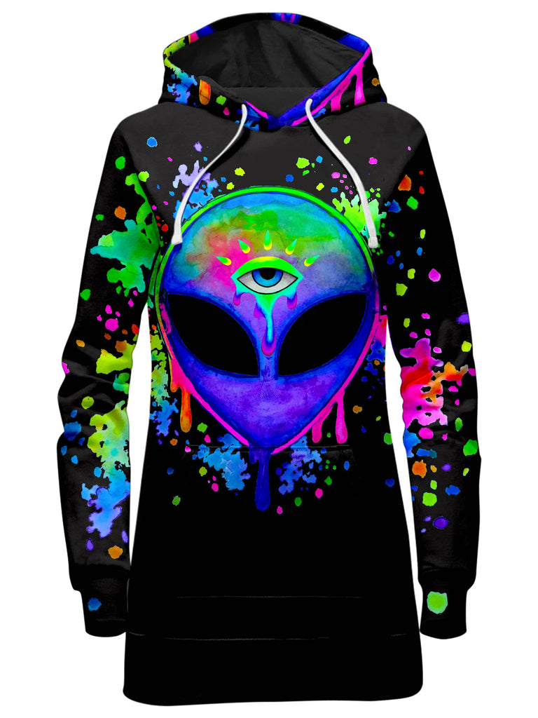 BrizBazaar - Splatter Alien Hoodie Dress