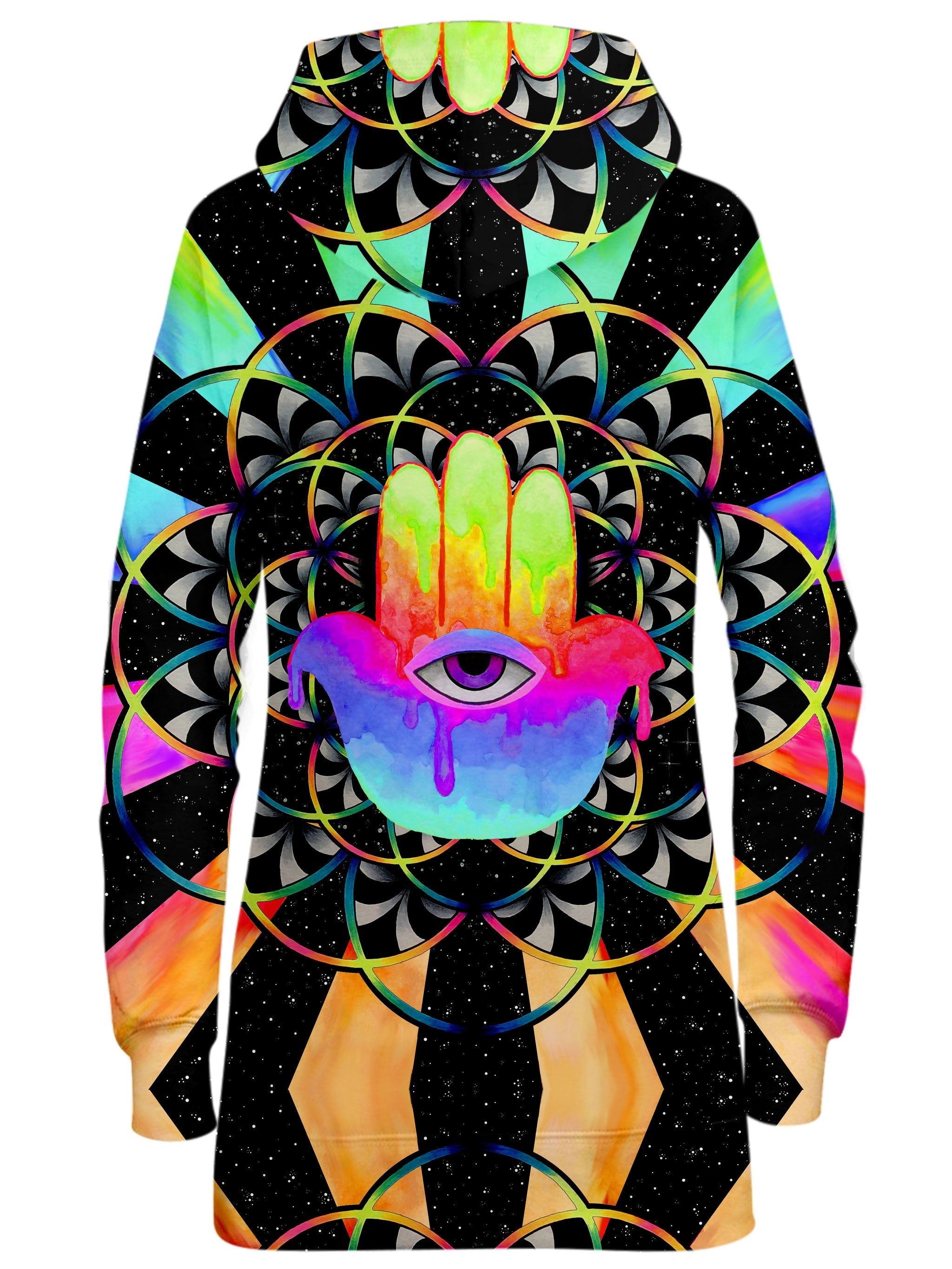 Psy Hamsa Hoodie Dress BrizBazaar Epic Hoodie