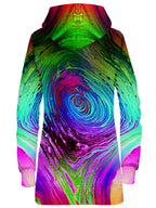 Rainbow Vortex Hoodie Dress BrizBazaar Epic Hoodie