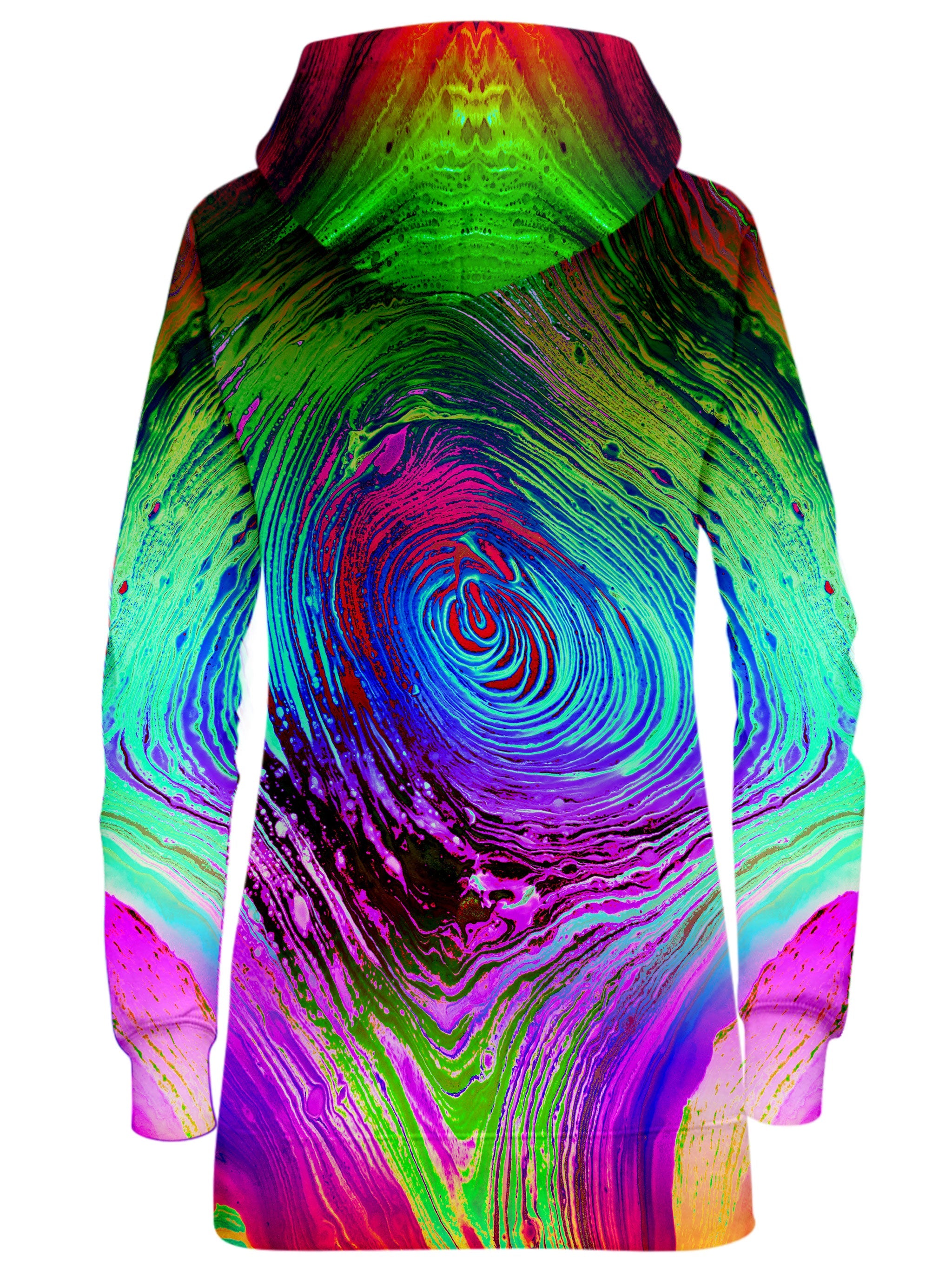 Rainbow Vortex Hoodie Dress BrizBazaar Epic Hoodie