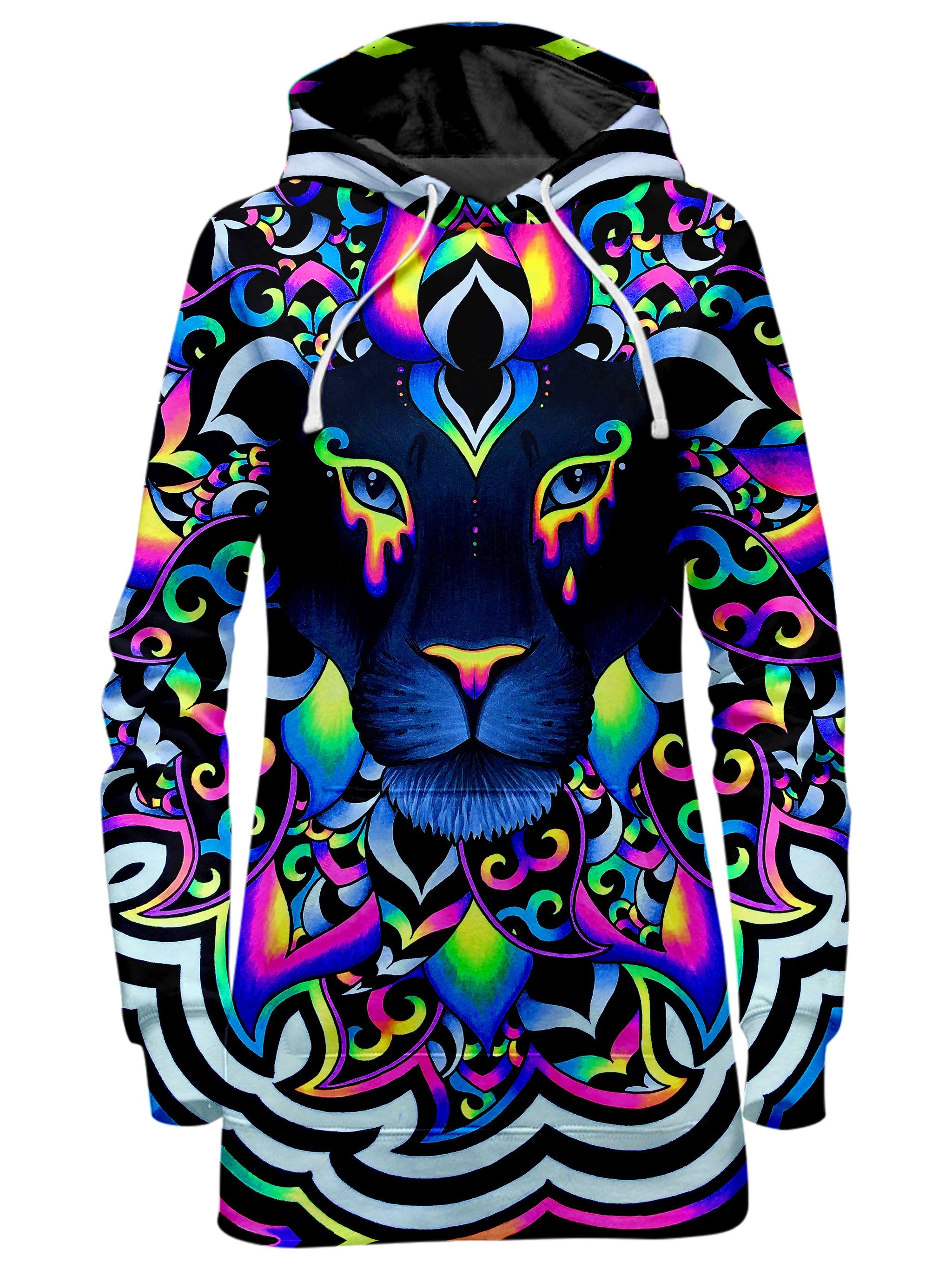 Electric Lion Hoodie Dress BrizBazaar Epic Hoodie