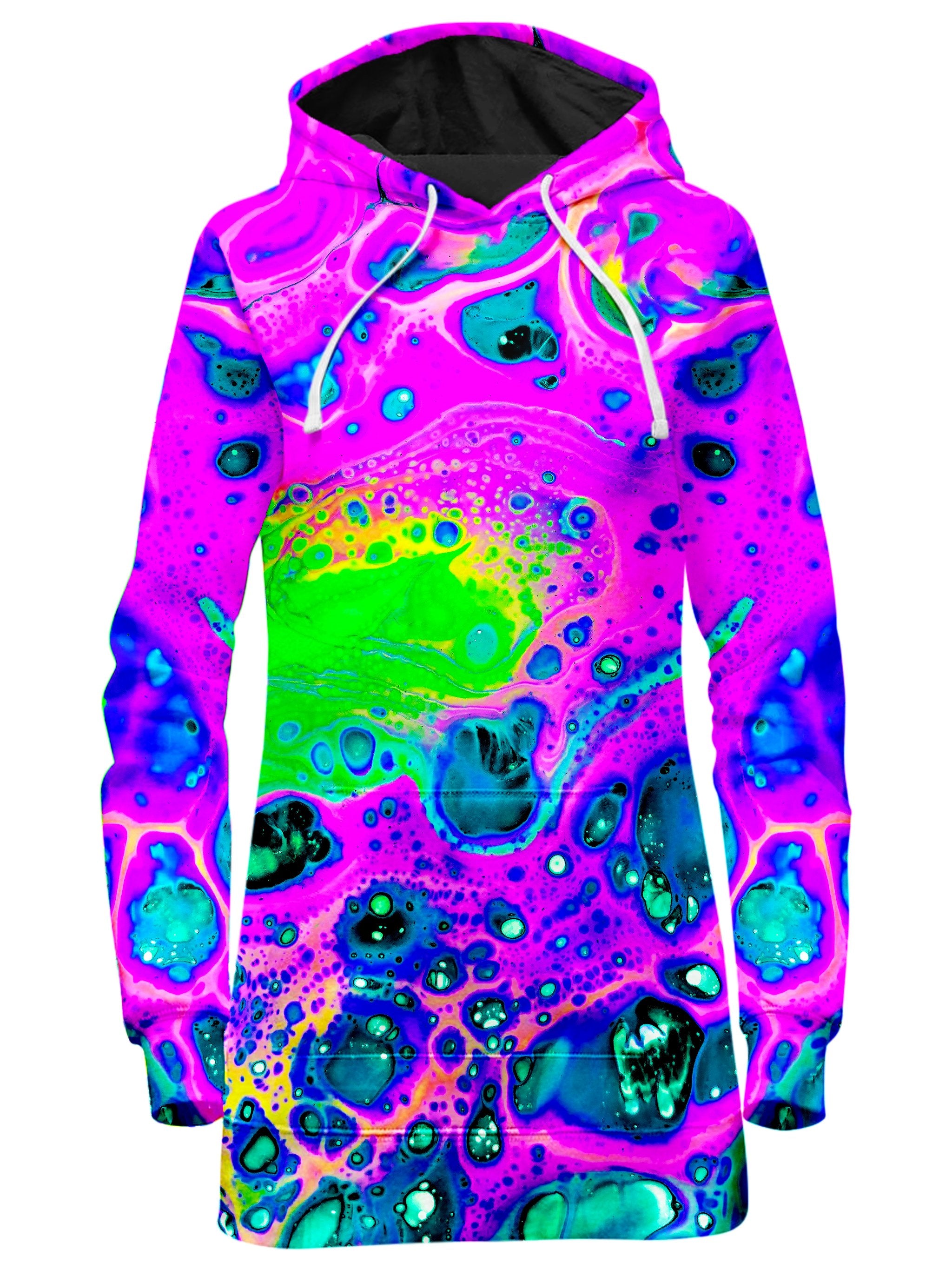 Neon Drip Hoodie Dress BrizBazaar Epic Hoodie
