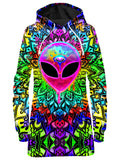 Psy Alien Pink Hoodie Dress BrizBazaar Epic Hoodie