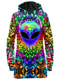 Psy Alien Purple Hoodie Dress BrizBazaar Epic Hoodie
