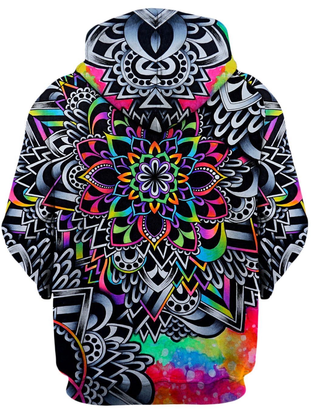 Mandala Vibez Unisex Zip-Up Hoodie BrizBazaar Epic Hoodie