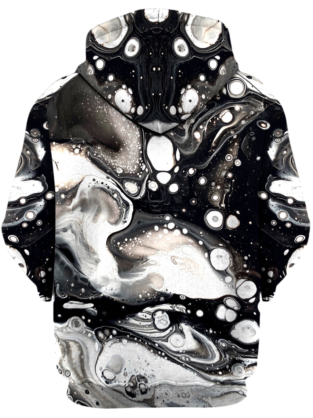 Monochrome Melt Unisex Zip-Up Hoodie BrizBazaar Epic Hoodie