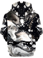 Monochrome Melt Unisex Zip-Up Hoodie BrizBazaar Epic Hoodie
