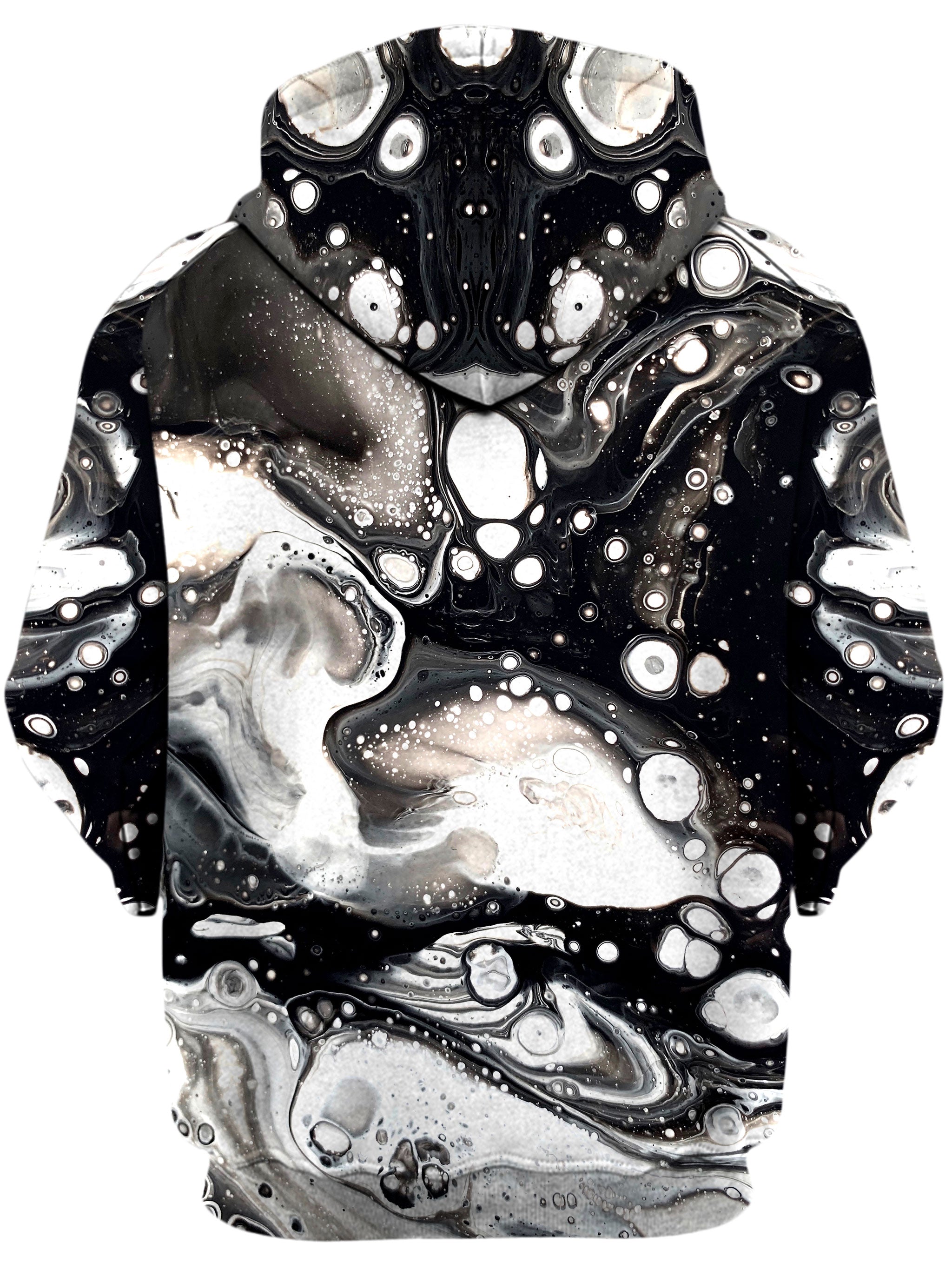 Monochrome Melt Unisex Zip-Up Hoodie BrizBazaar Epic Hoodie