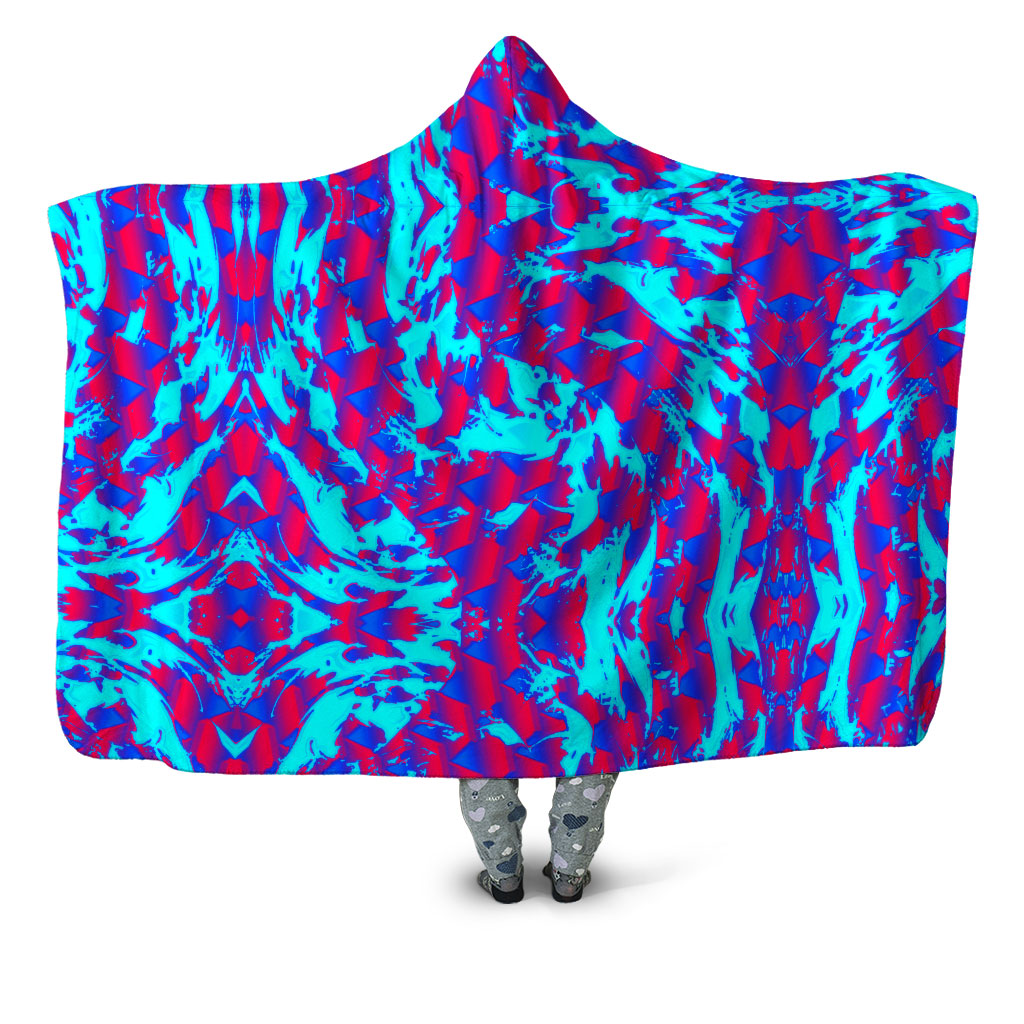 Big Tex Funkadelic - Berry Blast Hypno Splatter Hooded Blanket