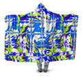 Blue Rave Glitch Hooded Blanket Big Tex Funkadelic Epic Hoodie