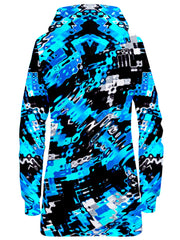 Aqua Rave Hoodie Dress