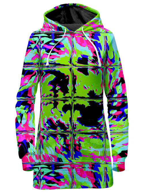 Blacklight Rave Glitch Hoodie Dress Big Tex Funkadelic Epic Hoodie