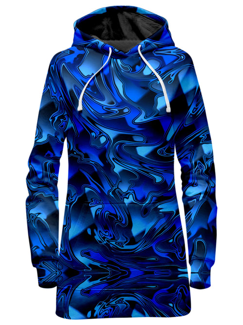 Blue Chromatic Melt Hoodie Dress Big Tex Funkadelic Epic Hoodie
