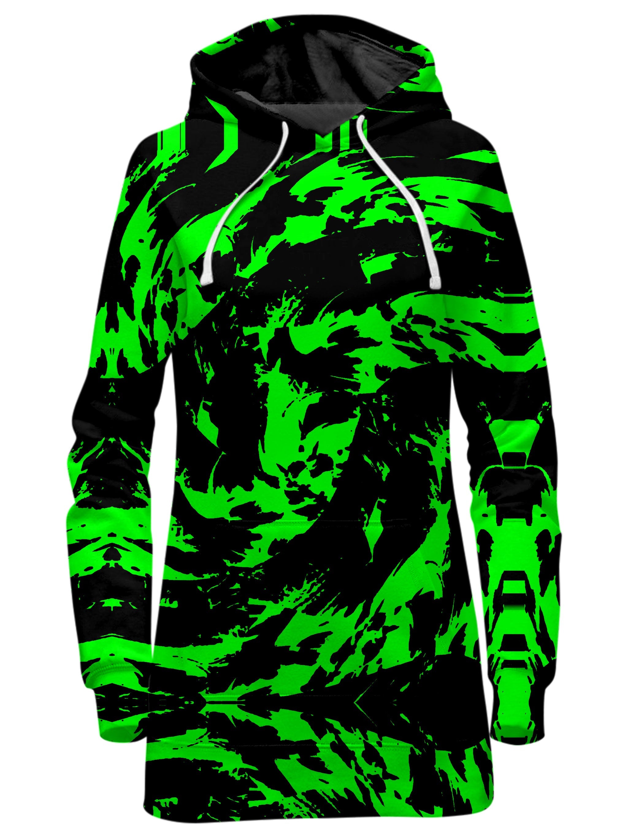 Neon Graffiti Paint Splatter Hoodie Dress Big Tex Funkadelic Epic Hoodie