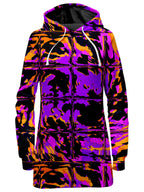 Purple Blackout Rave Glitch Hoodie Dress Big Tex Funkadelic Epic Hoodie